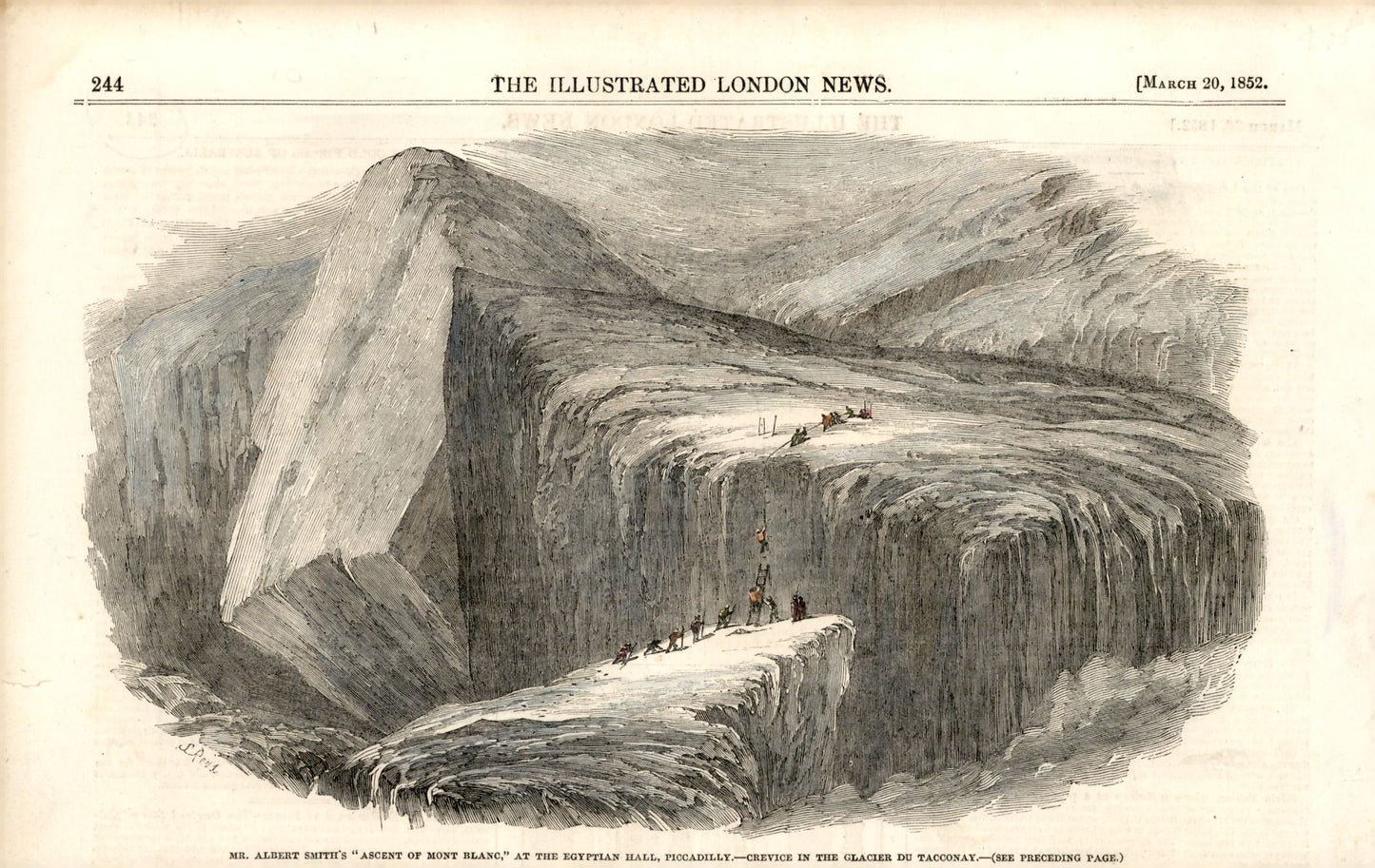 Ascent of Mt. Blanc - March 20, 1852