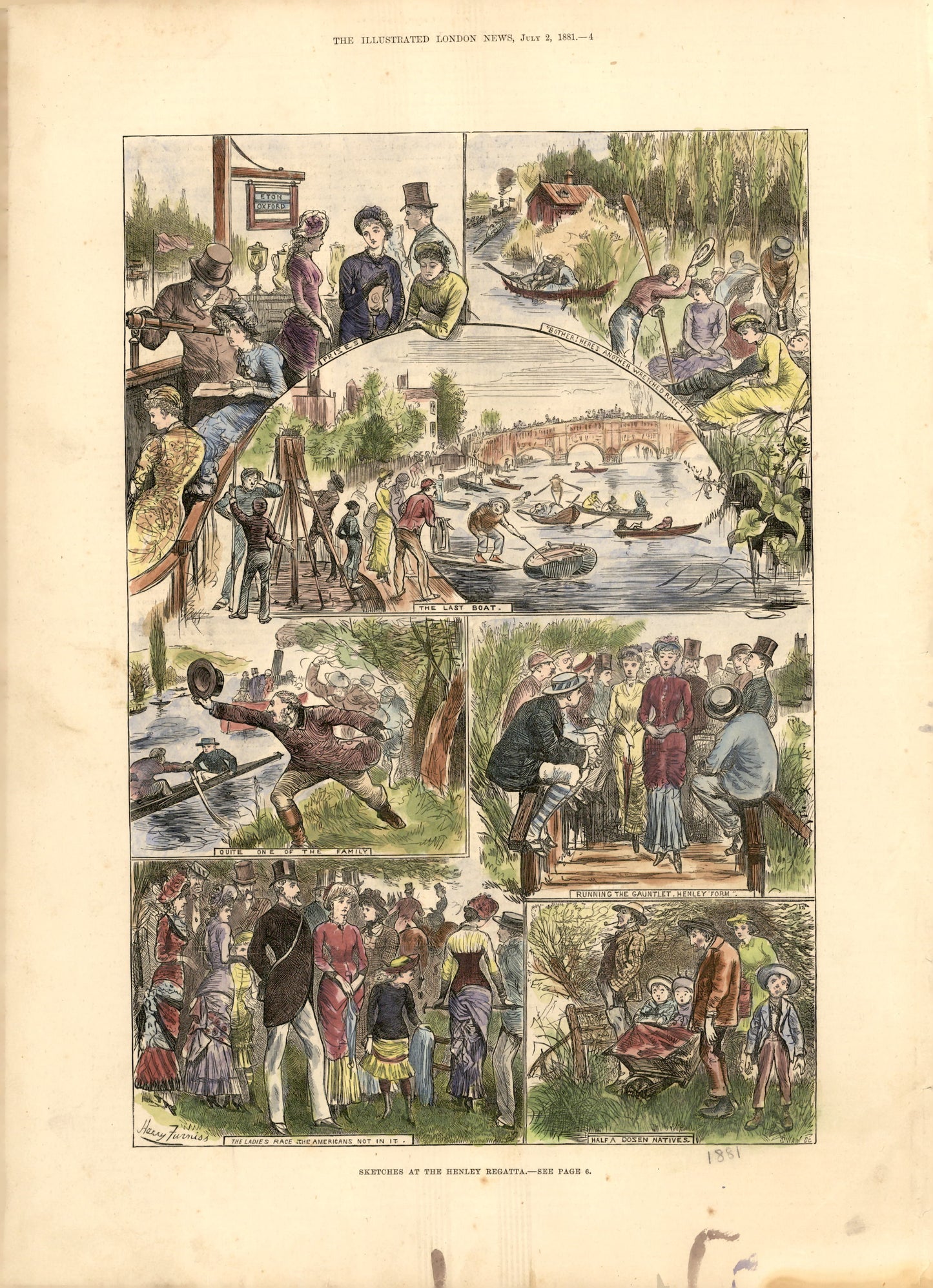 Sketches at the Henley Regatta
