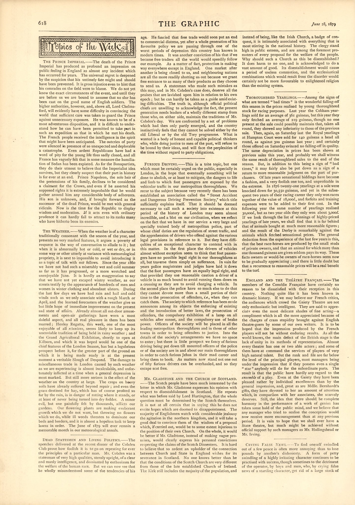 Sketches in the Territories of the United States — II, The Graphic, 28 June 1879