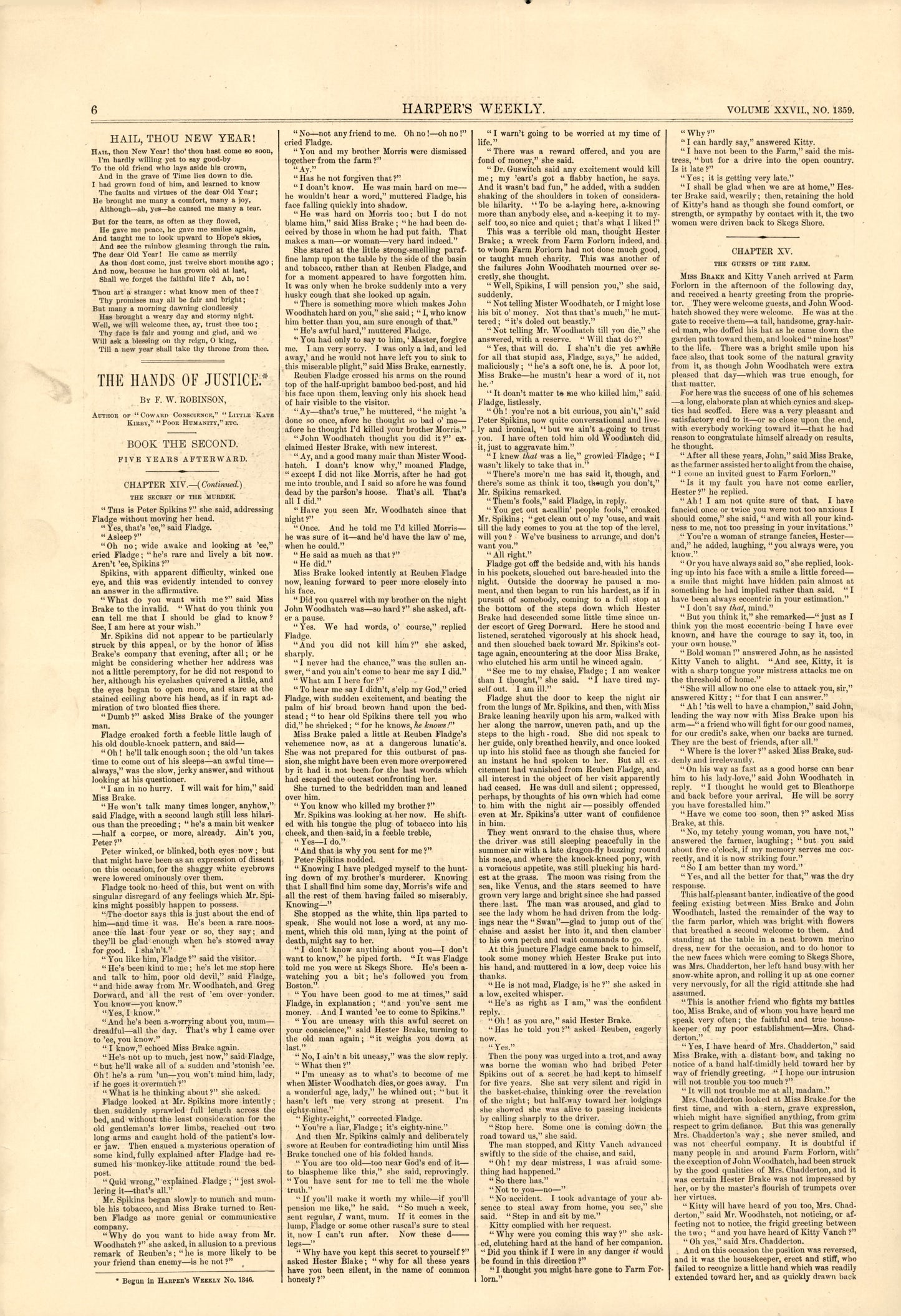The White House Interiors: Tiffany's Aesthetic Movement Redesign for President Arthur — Harper's Weekly, 6 January 1883