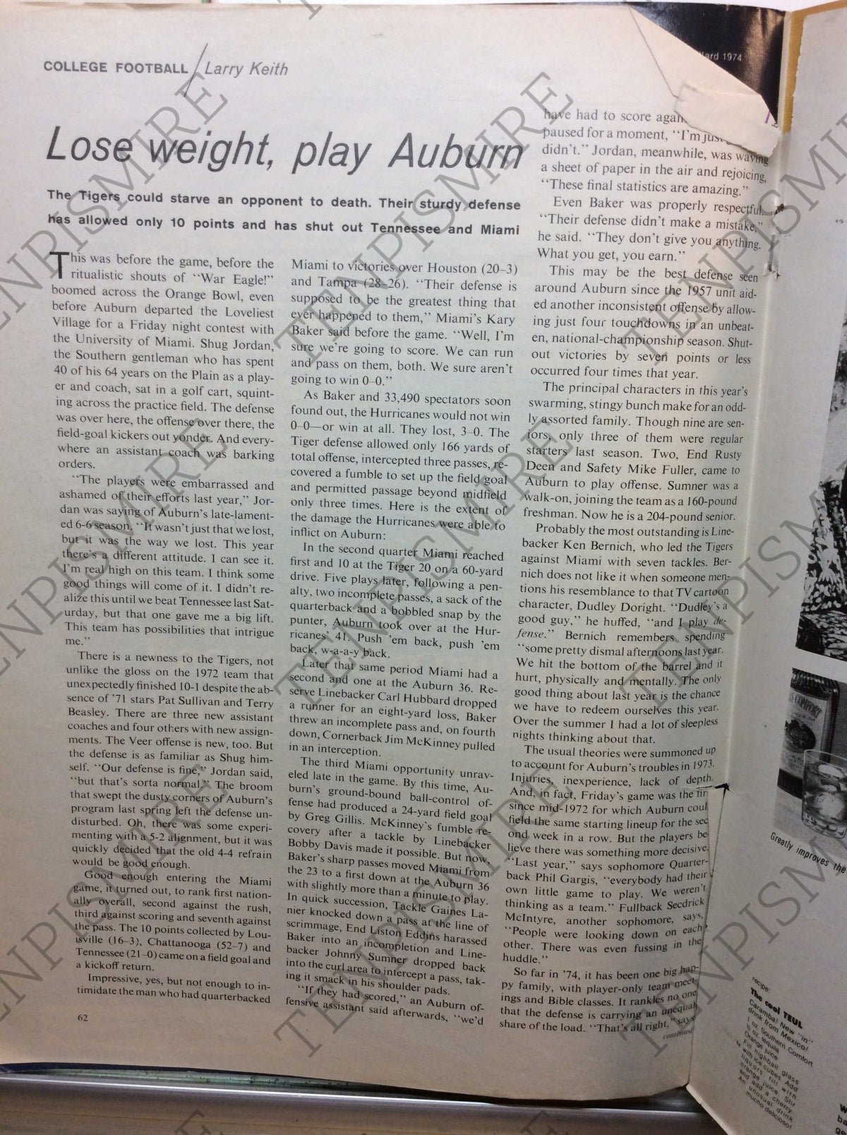 1974 Sports Illustrated - Walton/Abdul-Jabbar and Woody Green