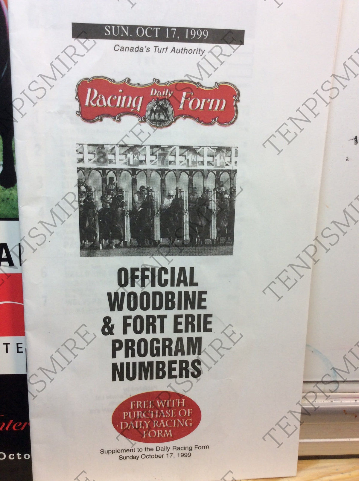 Canadian International Horse Race 1999 Program
