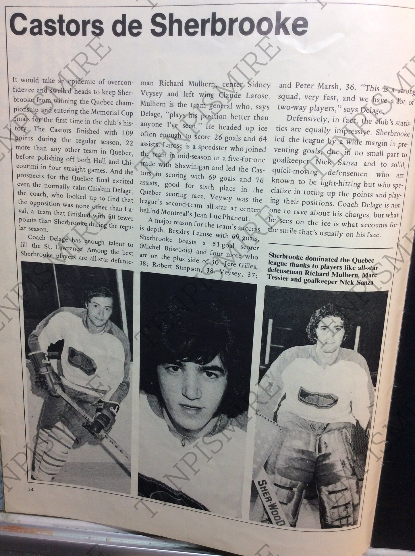 Autographed 1975 Memorial Cup Program