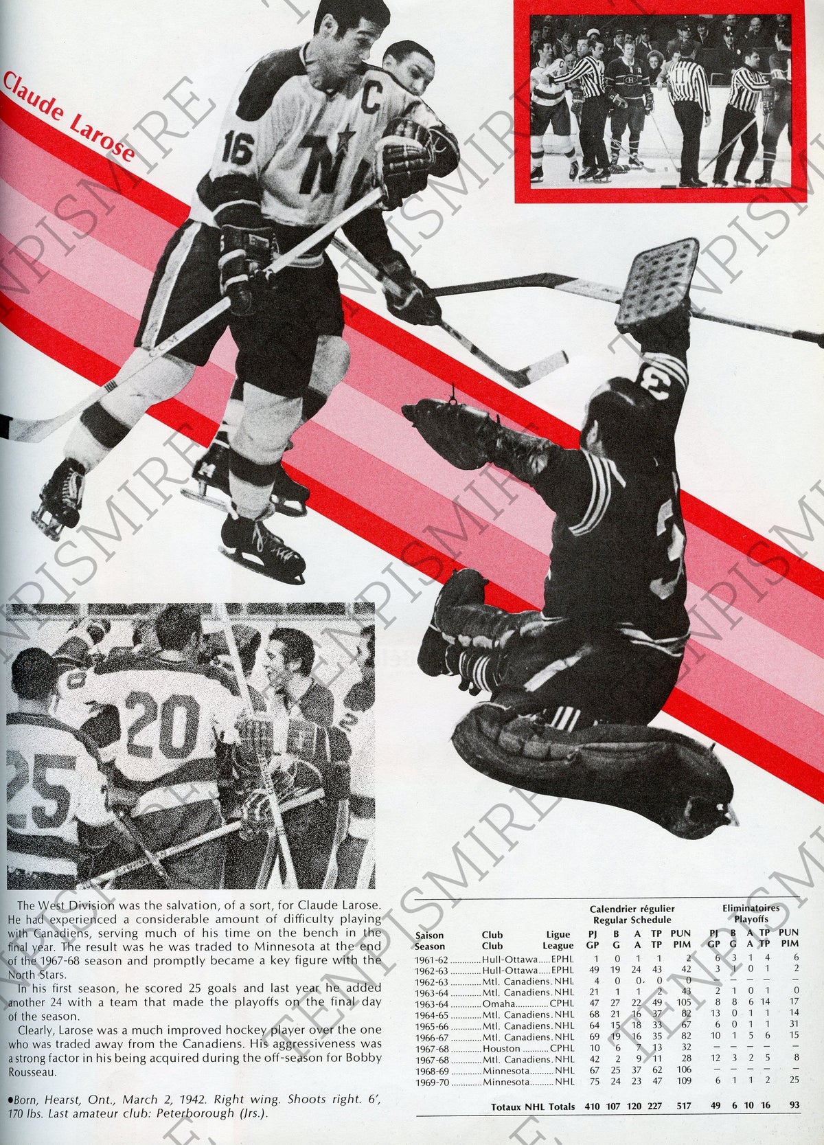 Maple Leaf Gardens Sports Magazine 1970-71 Montreal