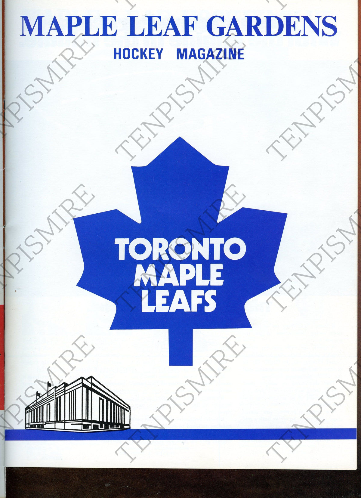 Toronto Maple Leaf Gardens Sports Magazine - - Philadelphia 1971-72 Season