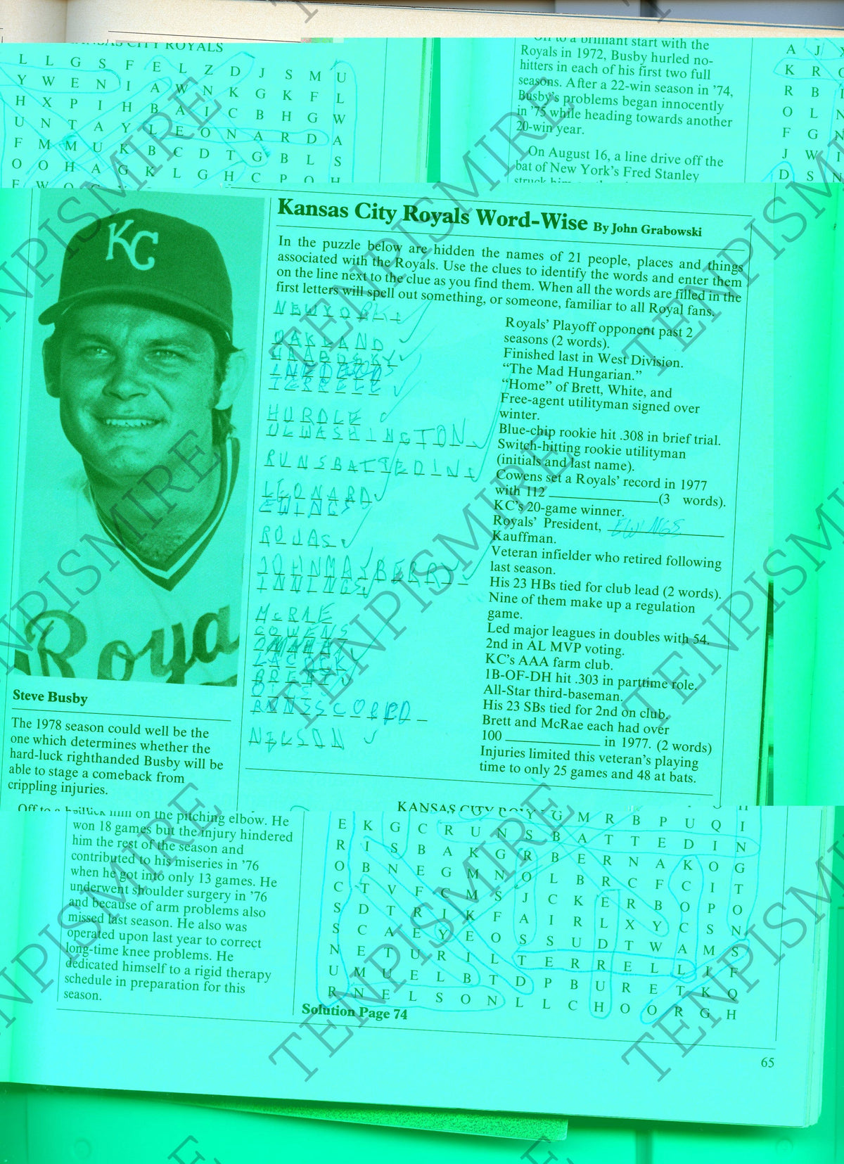 1978 Toronto Blue Jays Program vs Kansas City Royals