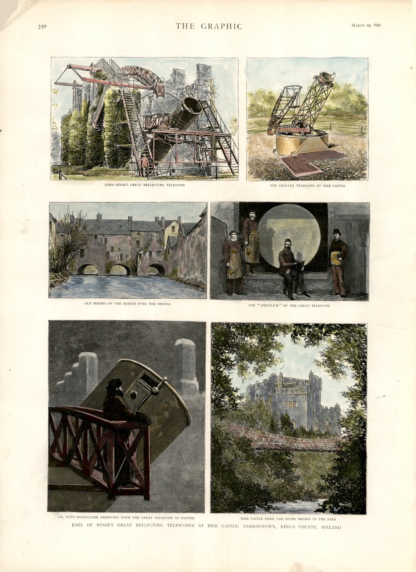 Earl of Rosse's Great Reflecting Telescopes at Birr Castle, Parsonstown, King's County, Ireland