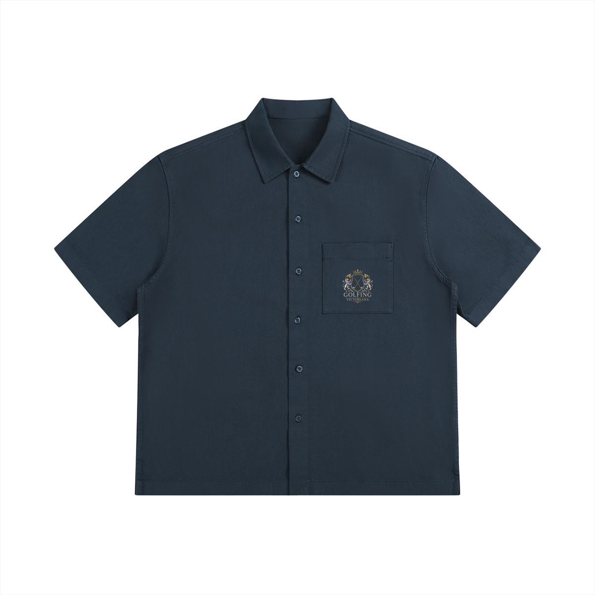 Unisex Boxy Patch Pocket Short Sleeve Shirt