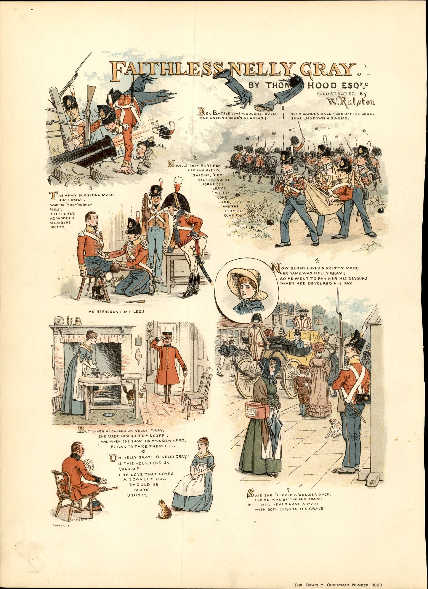 Faithless Nelly Gray by Thomas Hood and drawn by W. Ralston