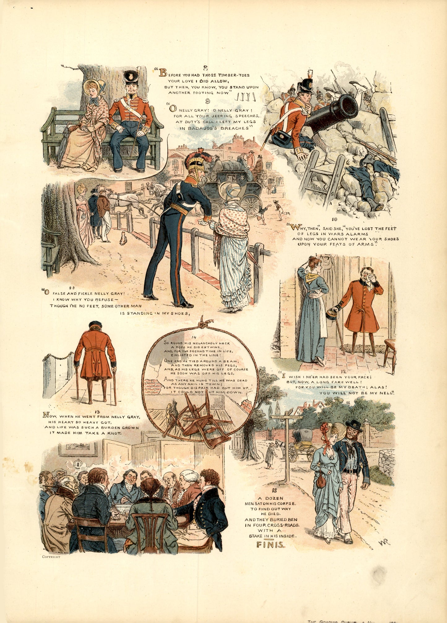 Faithless Nelly Gray by Thomas Hood and drawn by W. Ralston
