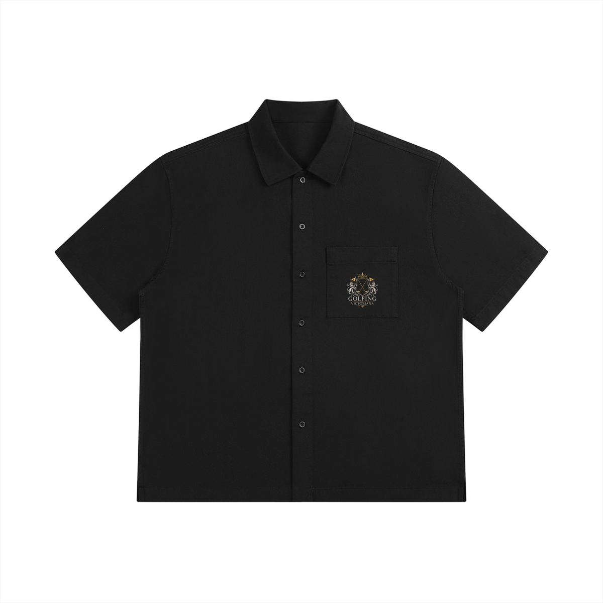 Unisex Boxy Patch Pocket Short Sleeve Shirt