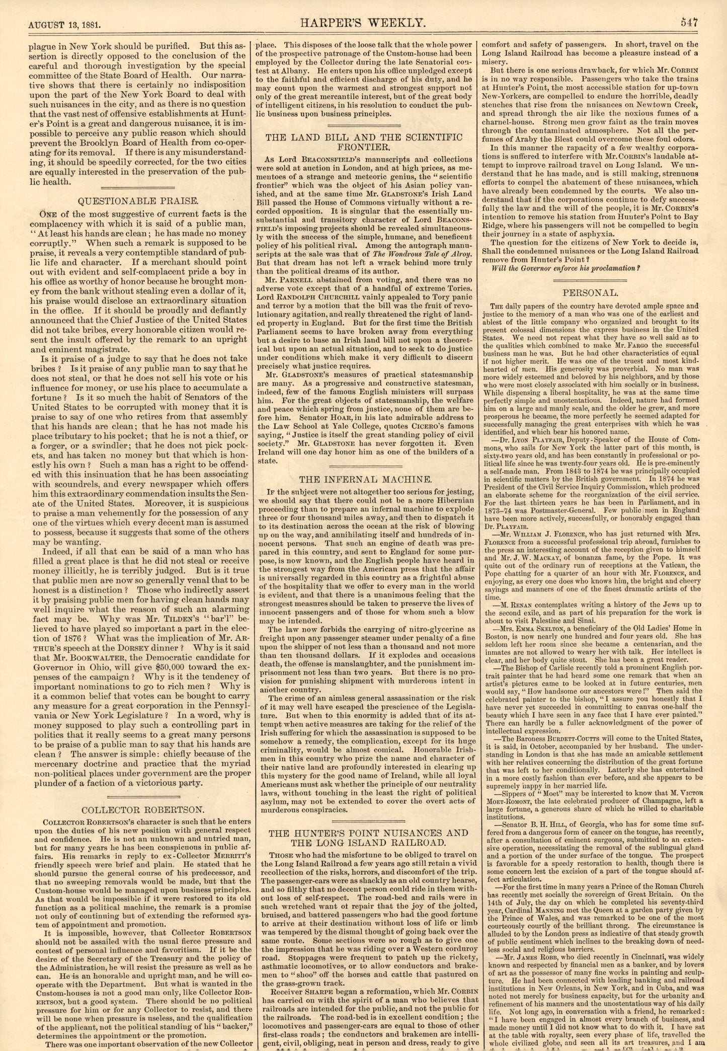 On South Street, New York: Longshoremen Waiting for a Job — Harper's Weekly, 13 August 1881