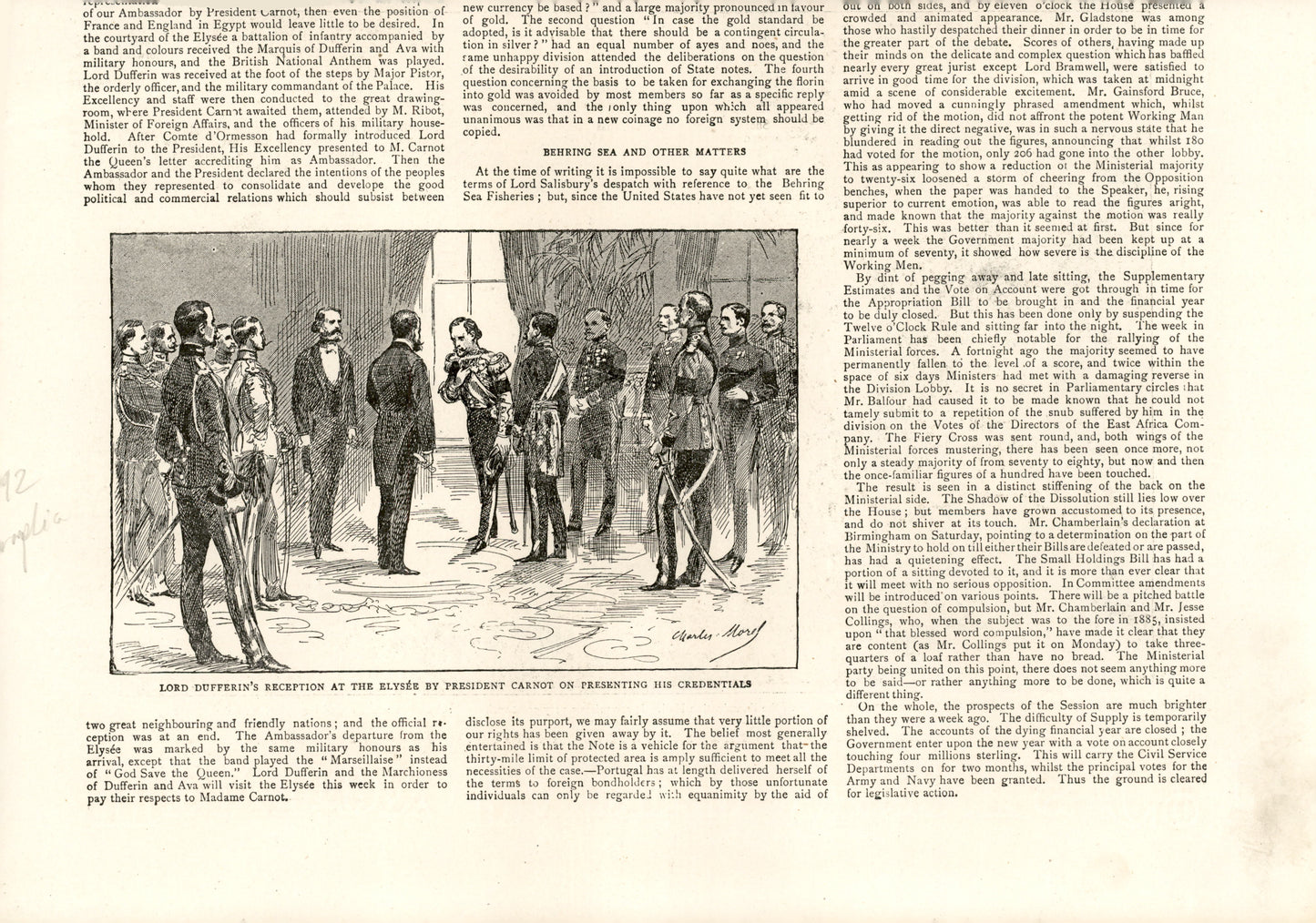 A Field Examination of the Surveyors' Institute in Osterley Park — E.F. Brewtnall, The Graphic, 26 March 1892