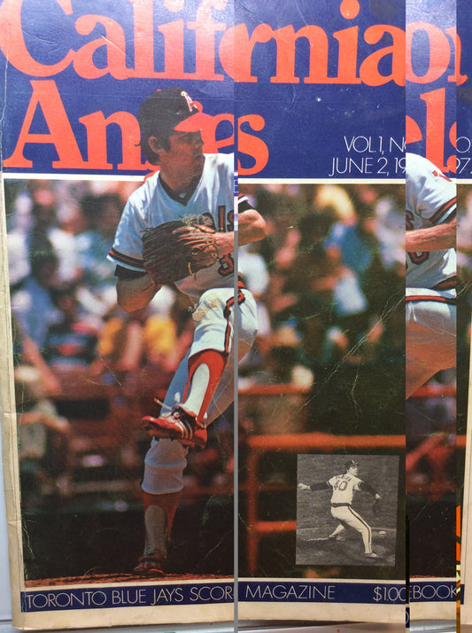 Blue Jays Scorebook Magazine - June 2, 1977 vs Angels