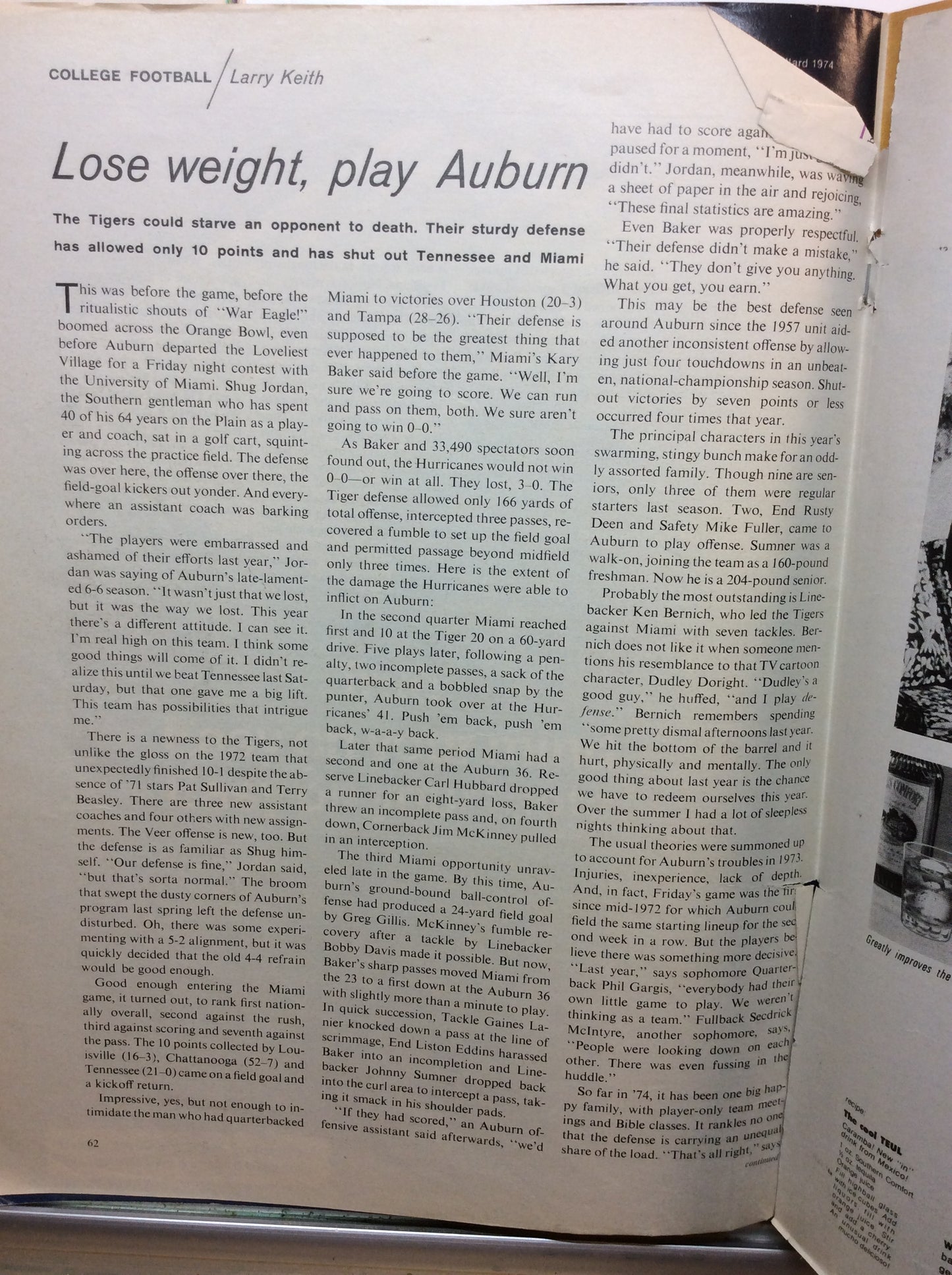 1974 Sports Illustrated - Walton/Abdul-Jabbar and Woody Green