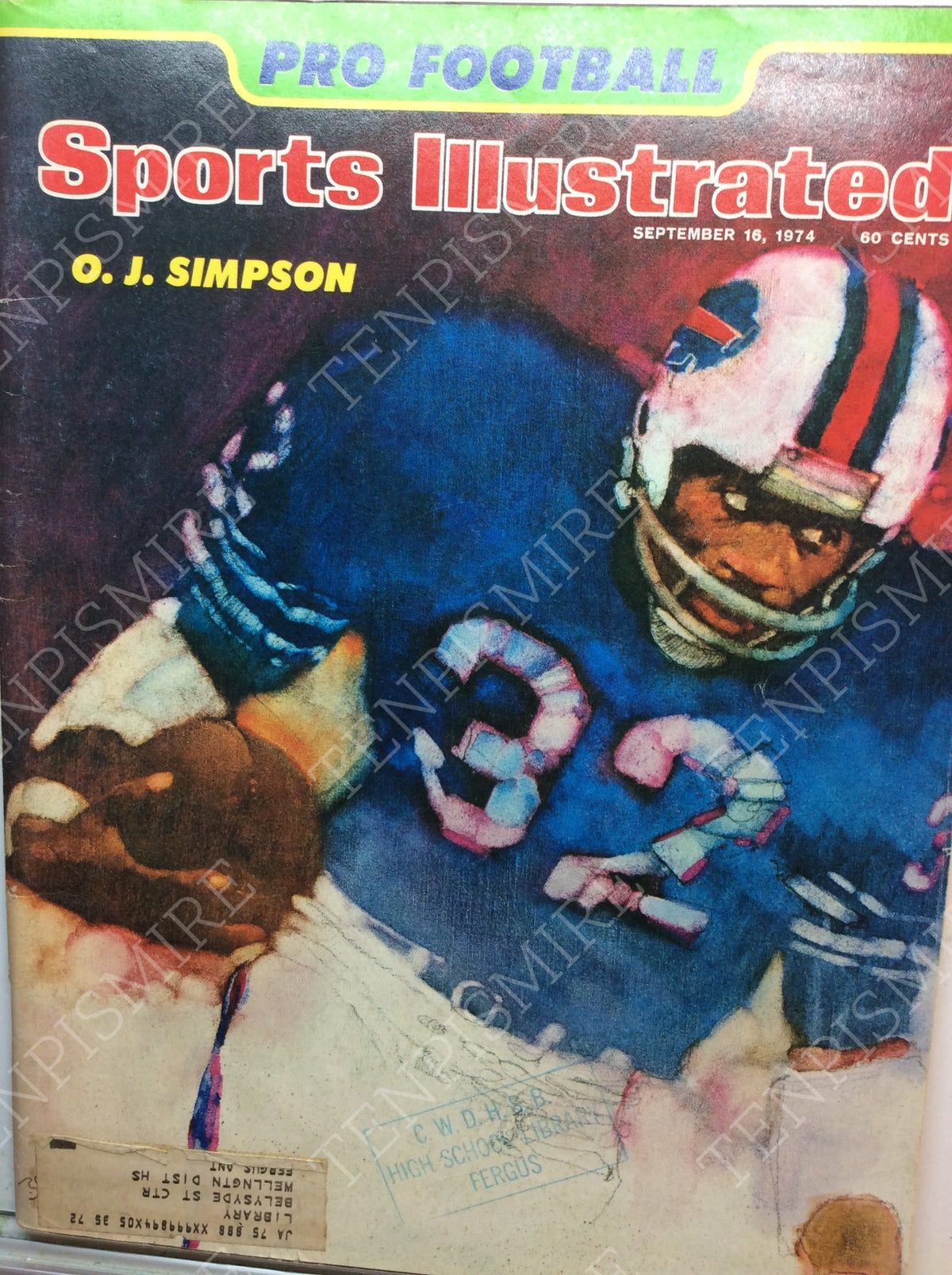 Sports Illustrated 1974 - football covers (2 magazines)