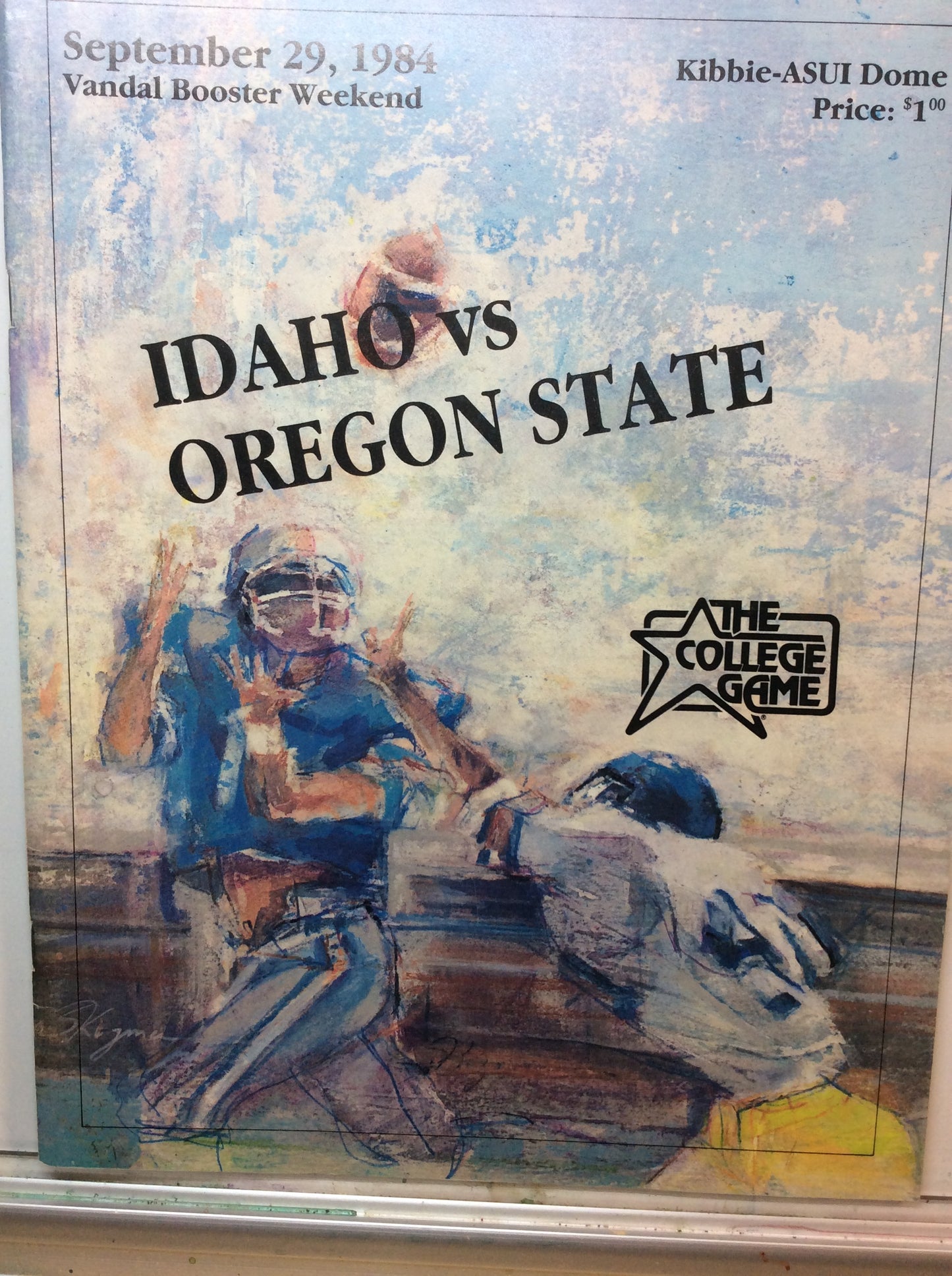 Idaho vs Oregon State Football Program 1984