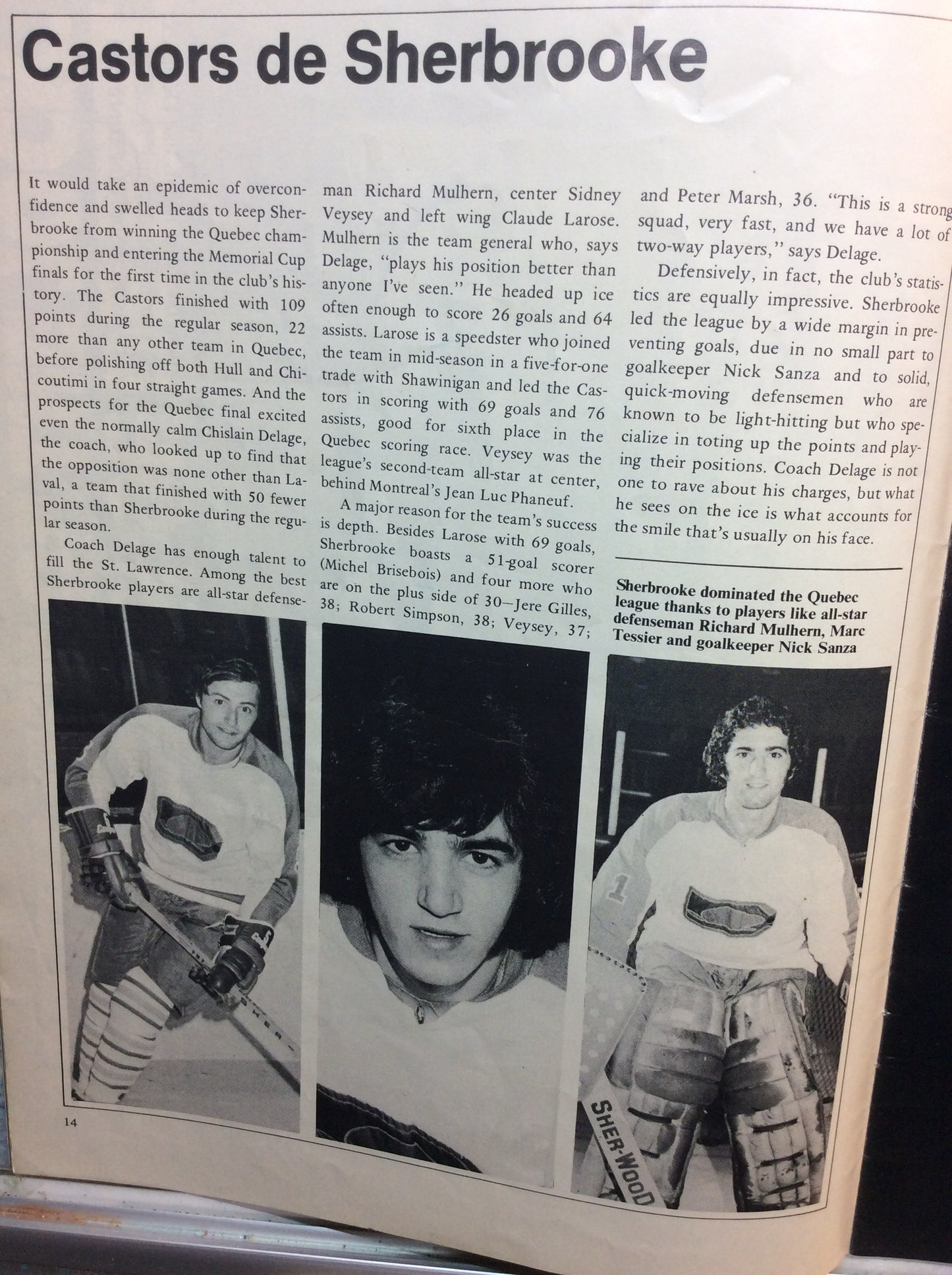 Autographed 1975 Memorial Cup Program