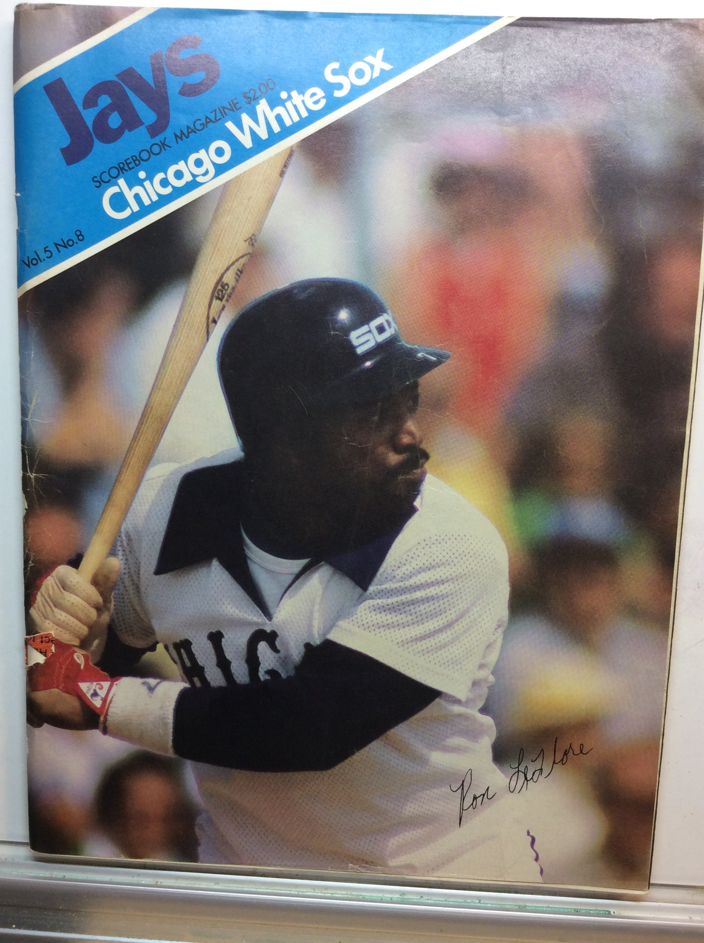 Jays vs Chicago White Sox program 1981