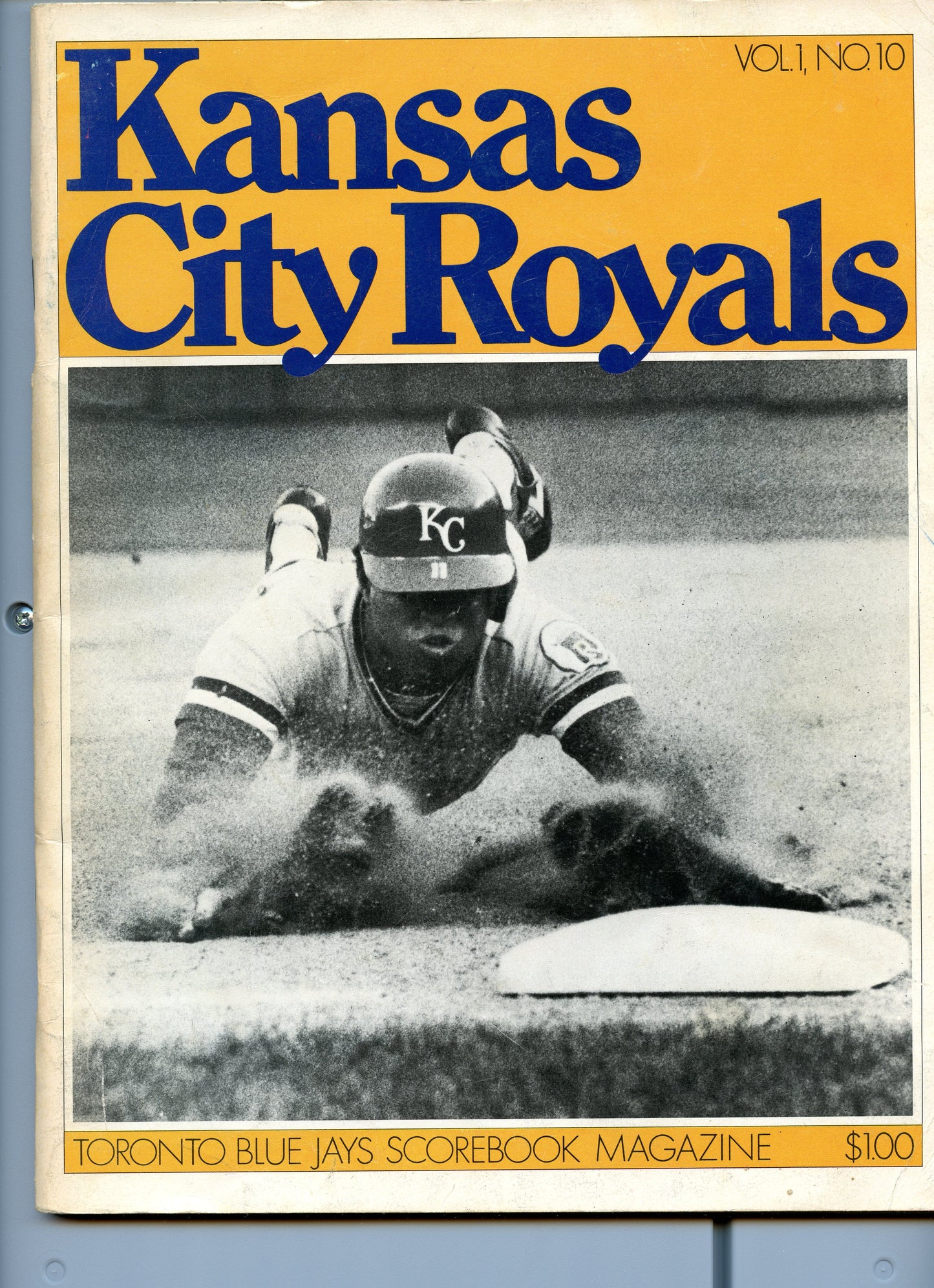 1977 Toronto Blue Jays Scorebook Magazine - Vol. 1, No. 10 vs Kansas City Royals