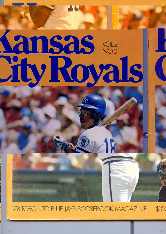 1978 Toronto Blue Jays Program vs Kansas City Royals